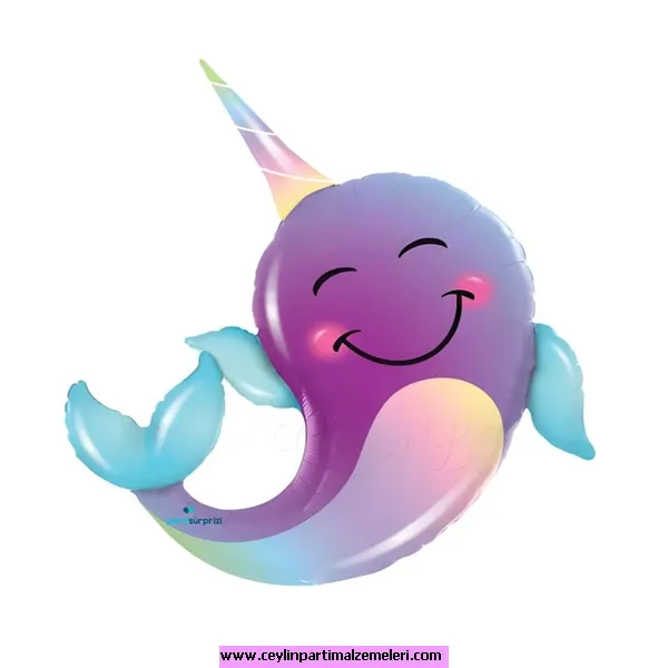 Gülen Sevimli Balık Folyo Balon